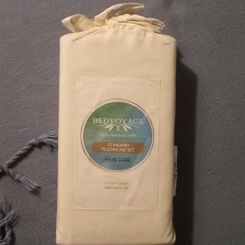 BEDVOYAGE standard pillowcase set 100% Bamboo